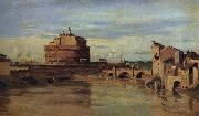 Corot Camille The castle of Sant Angelo and the Tiber china oil painting reproduction